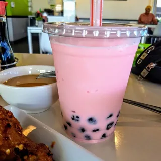 Strawberry Boba Smoothie