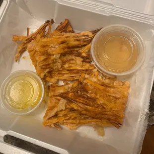 Shrimp and sweet potato tempera!