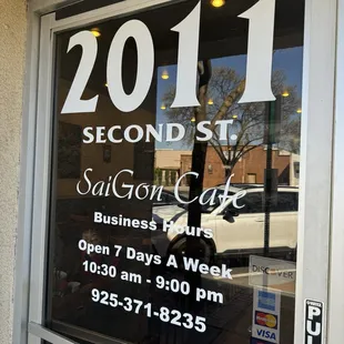 Hours as of March 2024