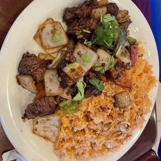 78. Beef Cube Steak with French Rice