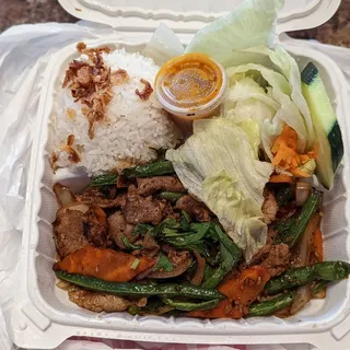 61. Beef with Green Beans in Garlic Sauce