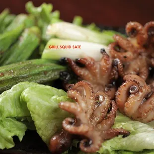GRILL OCTOPUS SATE (BACH TUOC NUONG SATE)