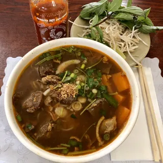 Stewed Beef Rice Or Egg Noodle Soup