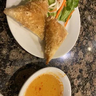 2. Two Crispy Shrimp Rolls