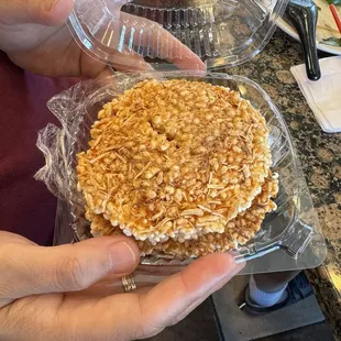 Savory rice crispies