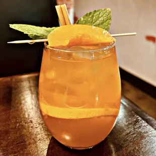 Orange peach tea