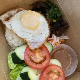 E1 - Grilled Pork & Fried Egg Rice Plate