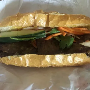 Grill pork banh mi