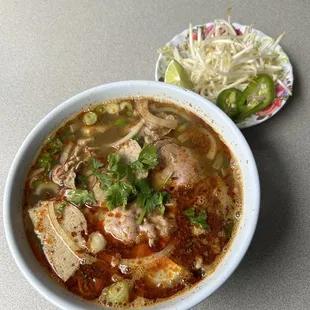 Spicy beef noodle soup ( bun bo hue )