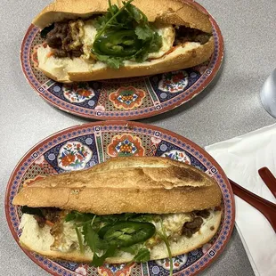 BBQ Pork Banh Mi with egg