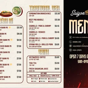 sushi and sashimi, menu