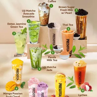 Top 12 drinks!!