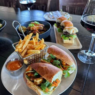 Curry grilled shrimp banh mi.