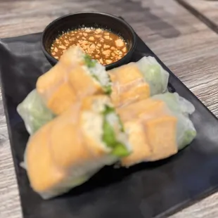 Tofu spring rolls