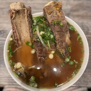 Beef rib pho