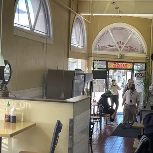 Inside the restaurant (View from the back)