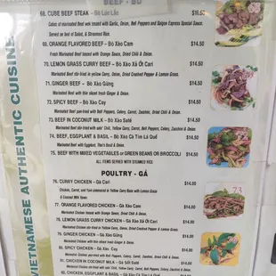 Menu 5 of 6 as of 3/23/2023