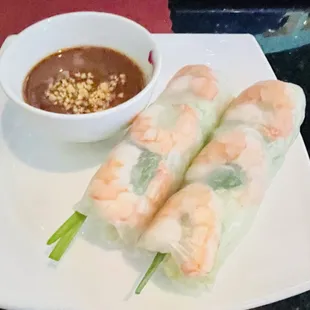 1. Summer roll with shrimp only