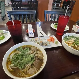 #306. Spicy Beef Noodle Soup  #302. Chicken Noodle Soup #33. California roll
