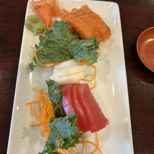 Sashimi sampler $12.95