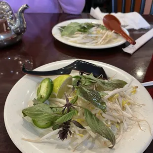 Yum.... Asian basil And sprouts