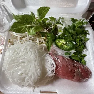 #303. Beef Noodle Soup (PHO) toppings