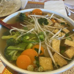 Vegetarian tofu soup