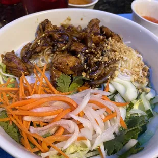 Grilled Chicken Vermicelli Bowl