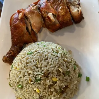 D2. Fried Chicken with Fried Rice