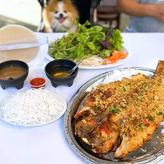 Cá Quay Dừa Xiêm | Crispy Roasted Catfish