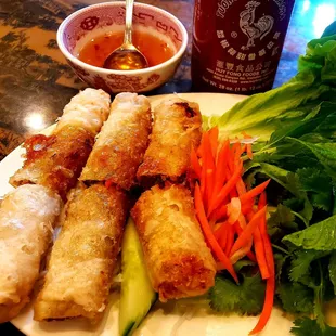 Pork crispy rolls and bonus for bring Gluten-free