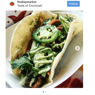Delicious Vietnamese inspired street taco!