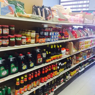 a wide selection of food items