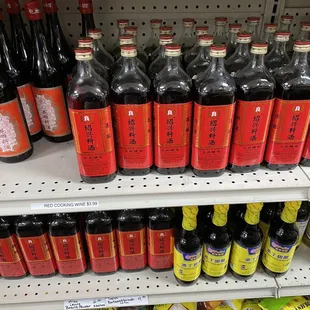 a variety of drinks on shelves