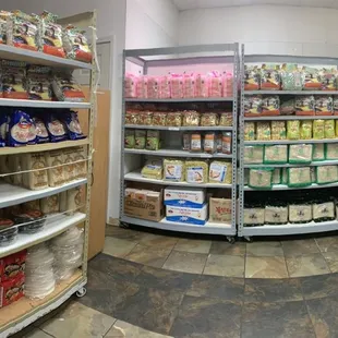 a wide angle of a grocery store