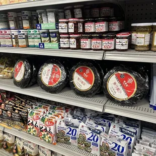 a variety of food items