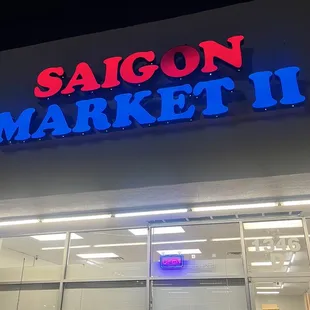 the front of the store