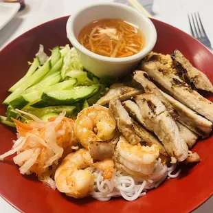 25. Grilled Pork and Shrimps