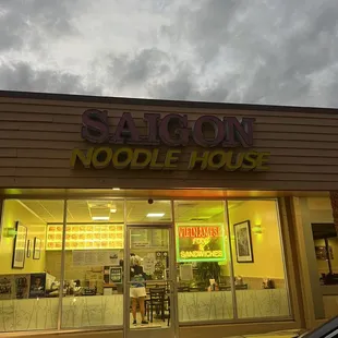 the outside of the restaurant