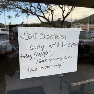 Bummers! They close on 2/18/25!