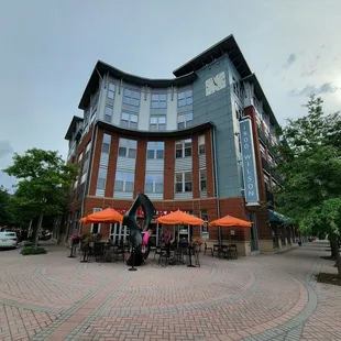 Roadside view of the storefront.