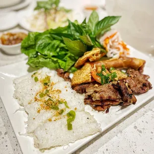 a plate of food on a table