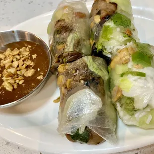 Spring roll grilled pork