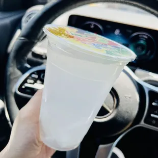 Fresh coconut juice with pulp