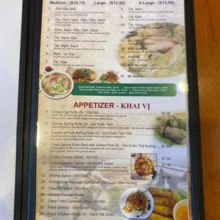 Menu page 1
