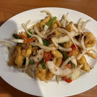 Salt and pepper calamari