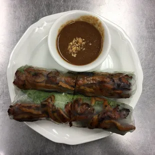 BBQ Pork Spring Rolls