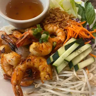 Shrimp vermicelli bowl