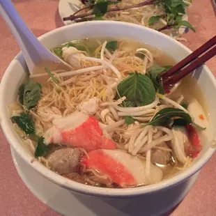 Duck Egg Noodle Soup