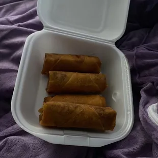 No vegetables with my Vietnamese egg rolls?! This doesn't seem very traditional.